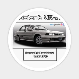 Mitsubishi Galant VR-4 White Magnet